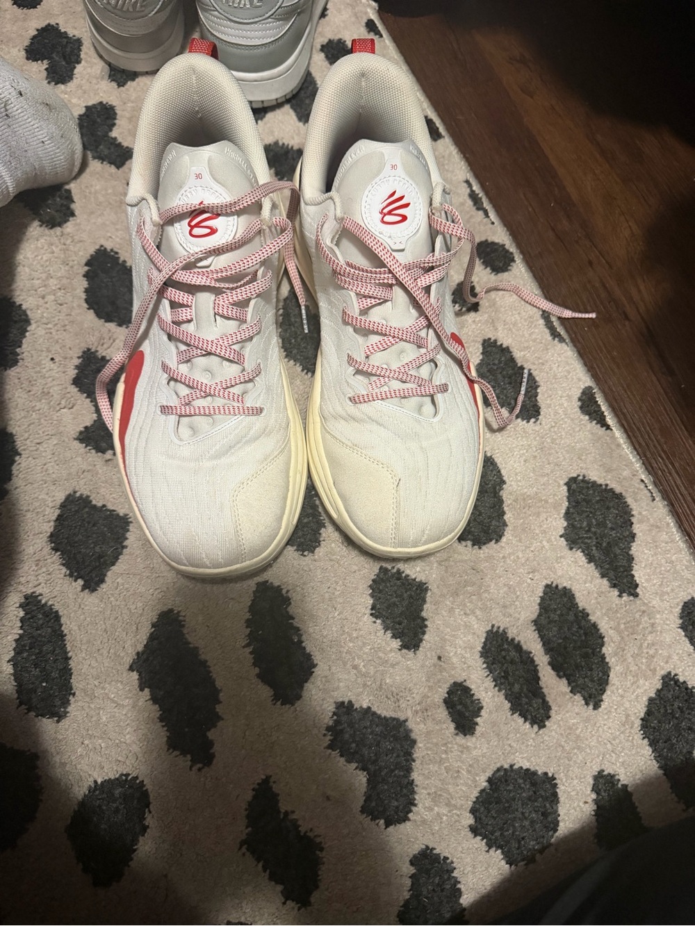 Under Armour Cream and Pink Athletic Trainers
